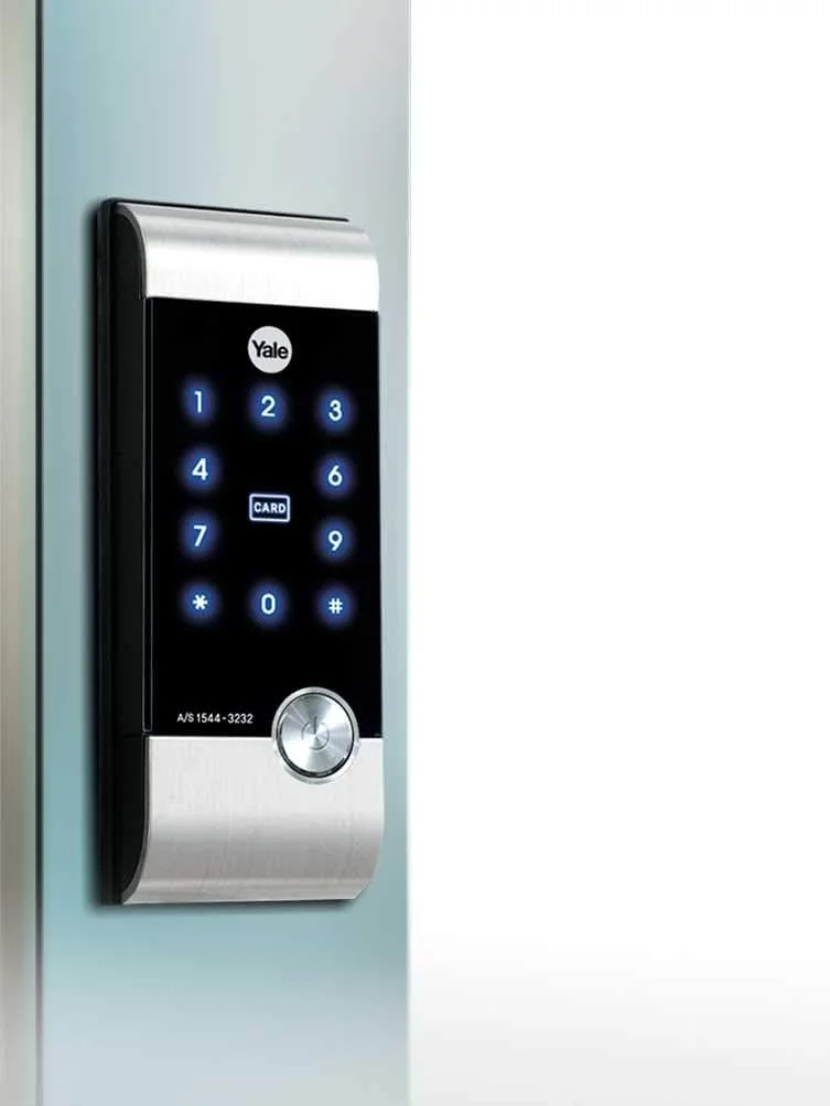 قفل دیجیتال درب ییل، Rfid، صفحه کلید مشکی، Ydr3110