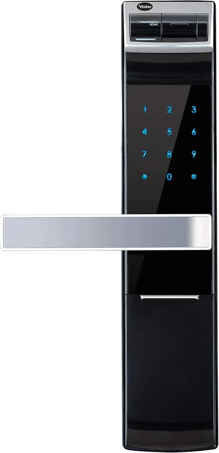 قفل دیجیتال اثر انگشتی و صفحه کلید Yale Ydm4109، مشکی، ابعاد ۵۰.۲ × ۴۱.۸ × ۲۳.۶ سانتی متر