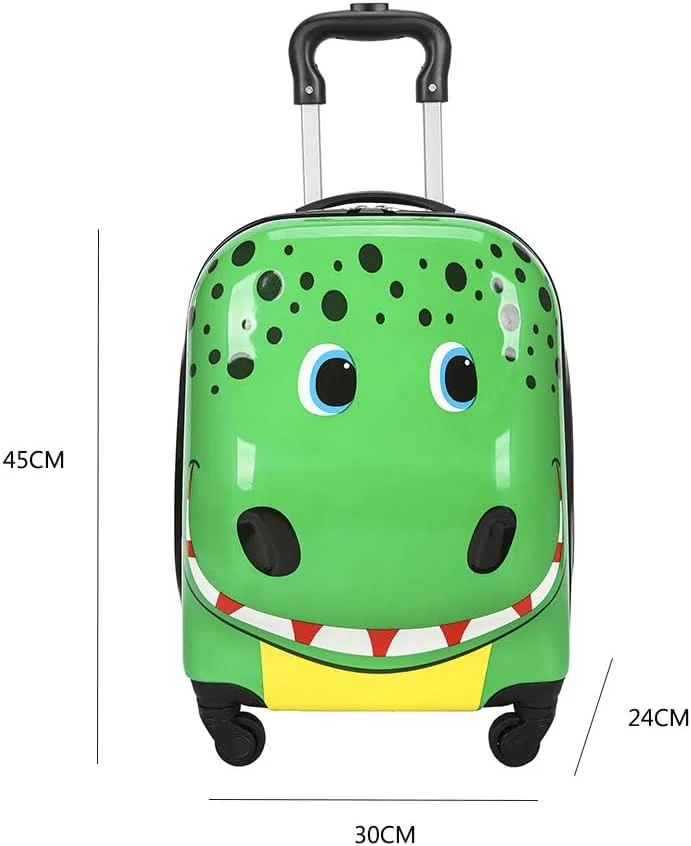 چمدان چرخدار بچگانه، سبک وزن، قابل حمل، چمدان دانش آموزی، کیف دستی، بدنه سخت، مناسب پسران و دختران، چمدان مسافرتی کوچک با 4 چرخ گردان بی صدا برای سفر، تور و کابین (تمساح) چمدان چرخدار بچگانه، سبک وزن، قابل حمل، چمدان دانش آموزی، کیف دستی، بدنه سخت، مناسب پسران و دختران، چمدان مسافرتی کوچک با 4 چرخ گردان بی صدا برای سفر، تور و کابین (تمساح)