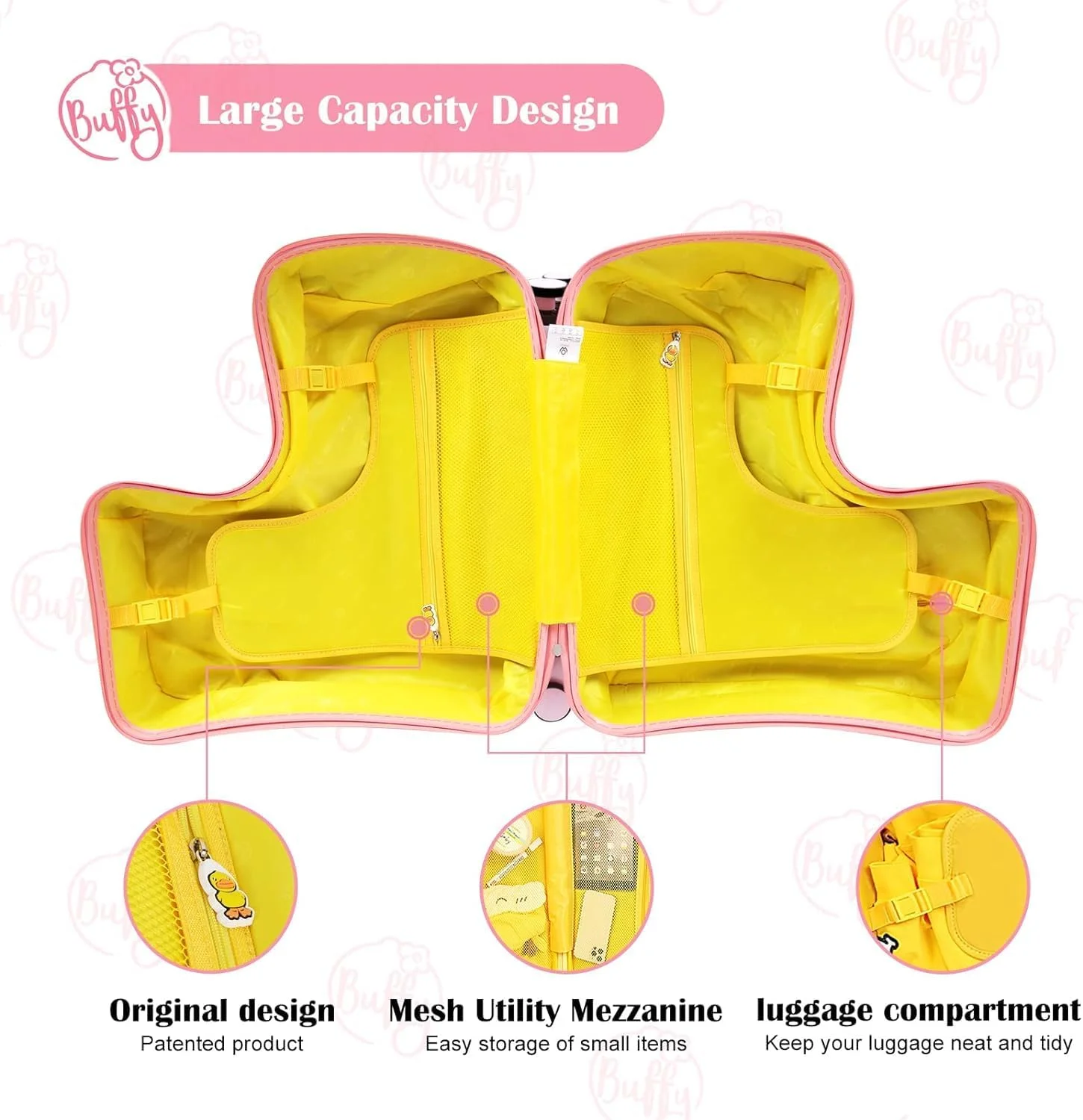چمدان چرخ دار کودکانه، چمدان ترولی کودکانه با بدنه سخت، چمدان مسافرتی ایمن