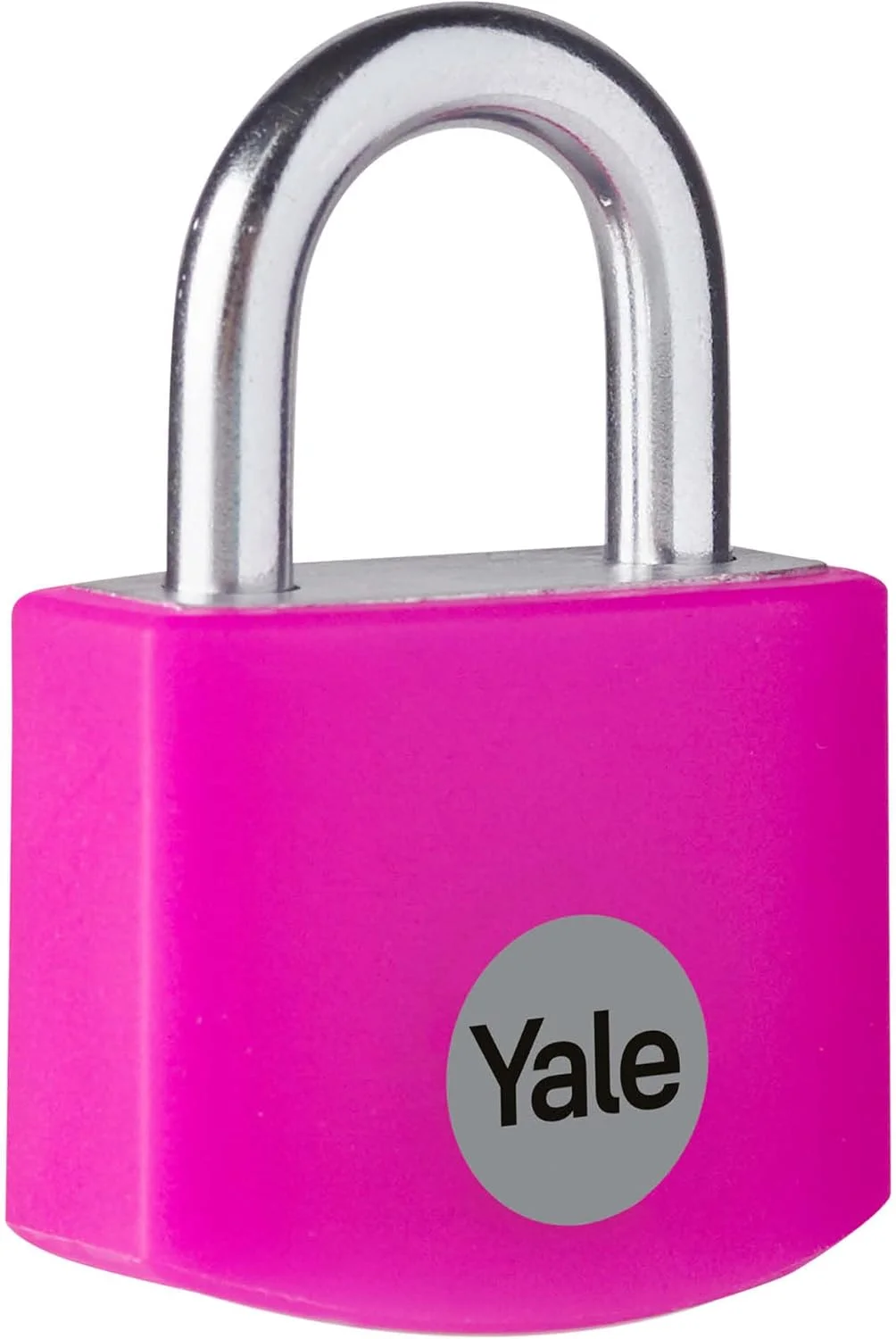 قفل آویز آلومینیومی ساق بلند فیروزه ای Yale YE3B/38/156/1/TE (38 میلی متر) - قفل داخلی برای کمد، کوله پشتی، جعبه ابزار - 3 کلید - امنیت استاندارد