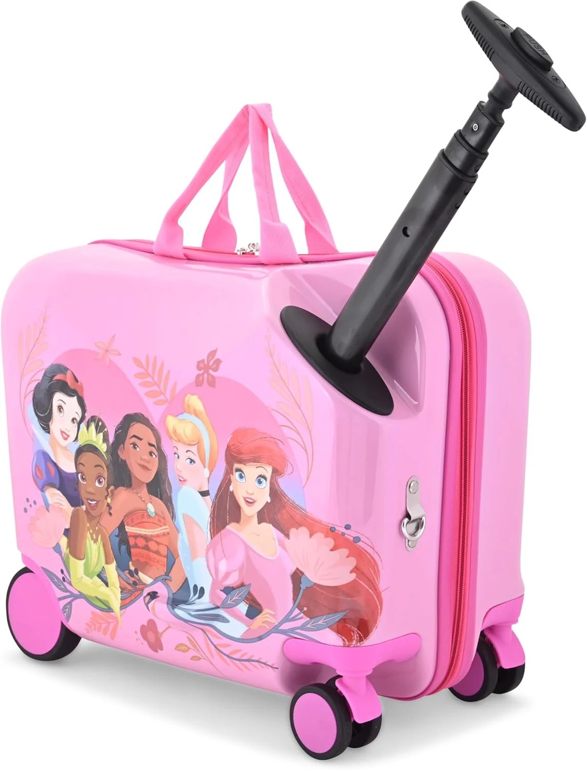 چمدان کودکانه دیزنی پرنسس - چمدان چرخدار 18 اینچی مناسب کودکان نوپا - تیانا، موانا، آریل، سیندرلا، سفید برفی، کیف دستی زیبا با چرخ، 45.72x25.4x36.83 سانتیمتر، پرنسس 18 اینچ، چمدان سواری چمدان کودکانه دیزنی پرنسس - چمدان چرخدار 18 اینچی مناسب کودکان نوپا - تیانا، موانا، آریل، سیندرلا، سفید برفی، کیف دستی زیبا با چرخ، 45.72x25.4x36.83 سانتیمتر، پرنسس 18 اینچ، چمدان سواری