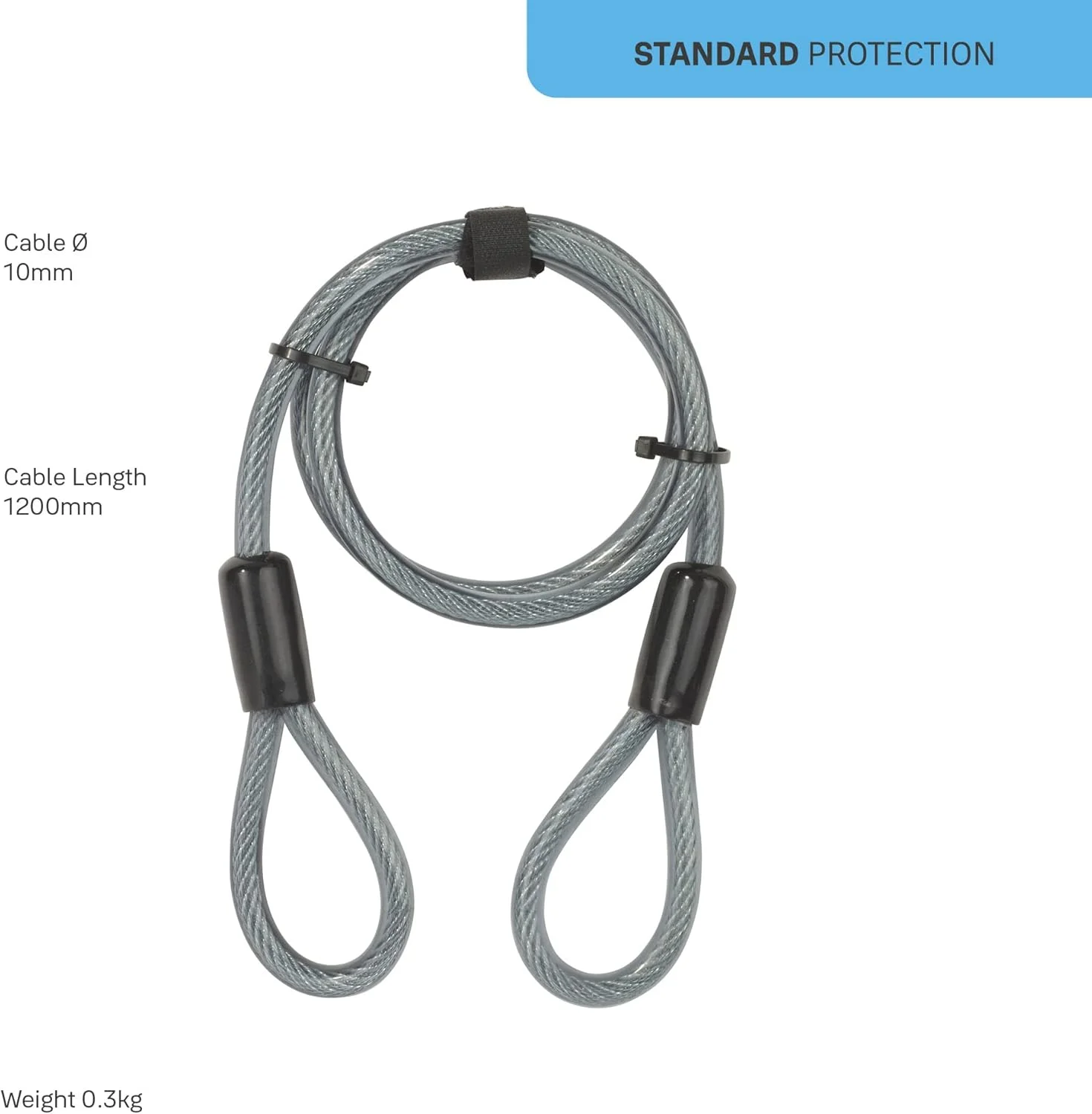 کابل امنیتی Yale، خاکستری، 1200 میلی متر، YC1/10/120/DB1