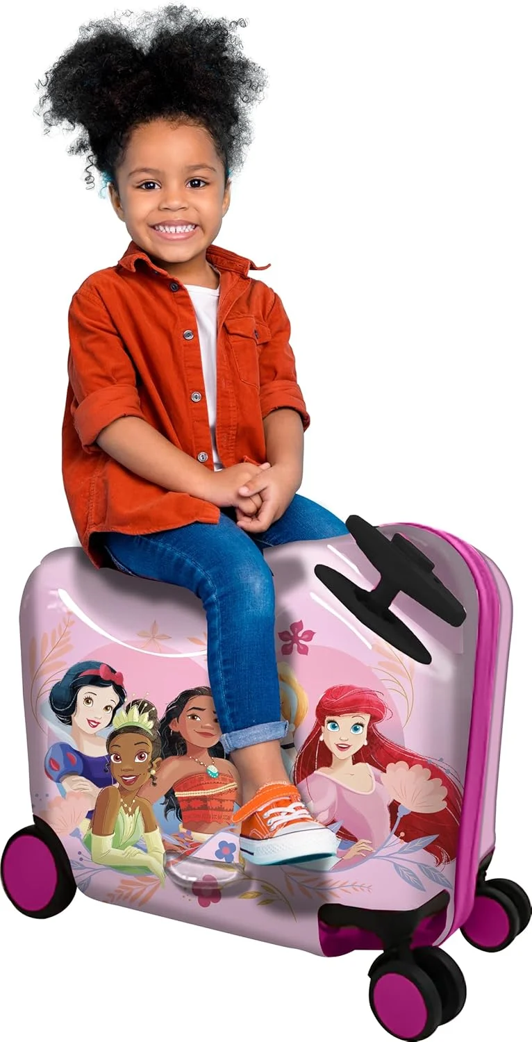 چمدان کودکانه دیزنی پرنسس - چمدان چرخدار 18 اینچی مناسب کودکان نوپا - تیانا، موانا، آریل، سیندرلا، سفید برفی، کیف دستی زیبا با چرخ، 45.72x25.4x36.83 سانتیمتر، پرنسس 18 اینچ، چمدان سواری چمدان کودکانه دیزنی پرنسس - چمدان چرخدار 18 اینچی مناسب کودکان نوپا - تیانا، موانا، آریل، سیندرلا، سفید برفی، کیف دستی زیبا با چرخ، 45.72x25.4x36.83 سانتیمتر، پرنسس 18 اینچ، چمدان سواری