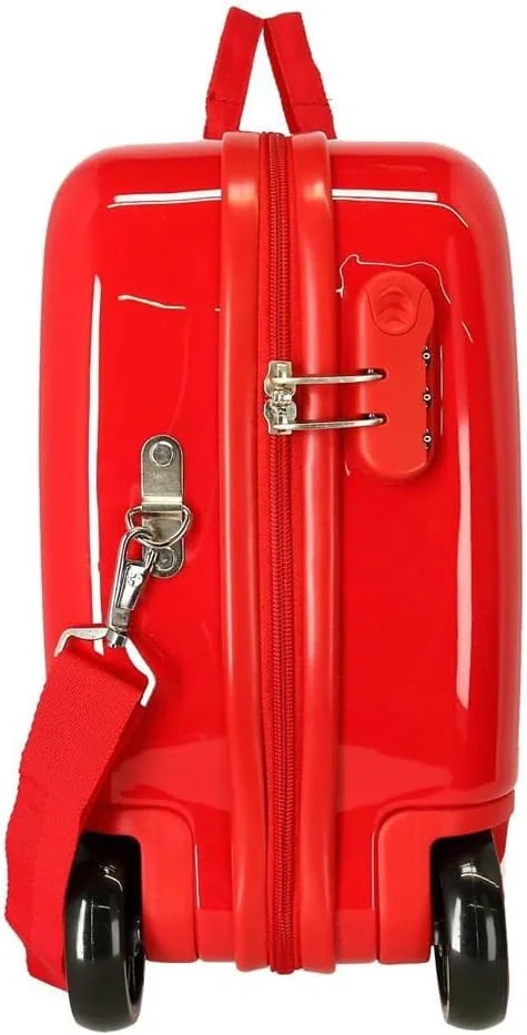 چمدان چرخ دار بچگانه دیزنی طرح میکی موس قرمز 50x38x20 سانتی متر ABS سخت قفل ترکیبی 34 لیتر 2.1 کیلوگرم 4 چرخ مناسب کابین هواپیما