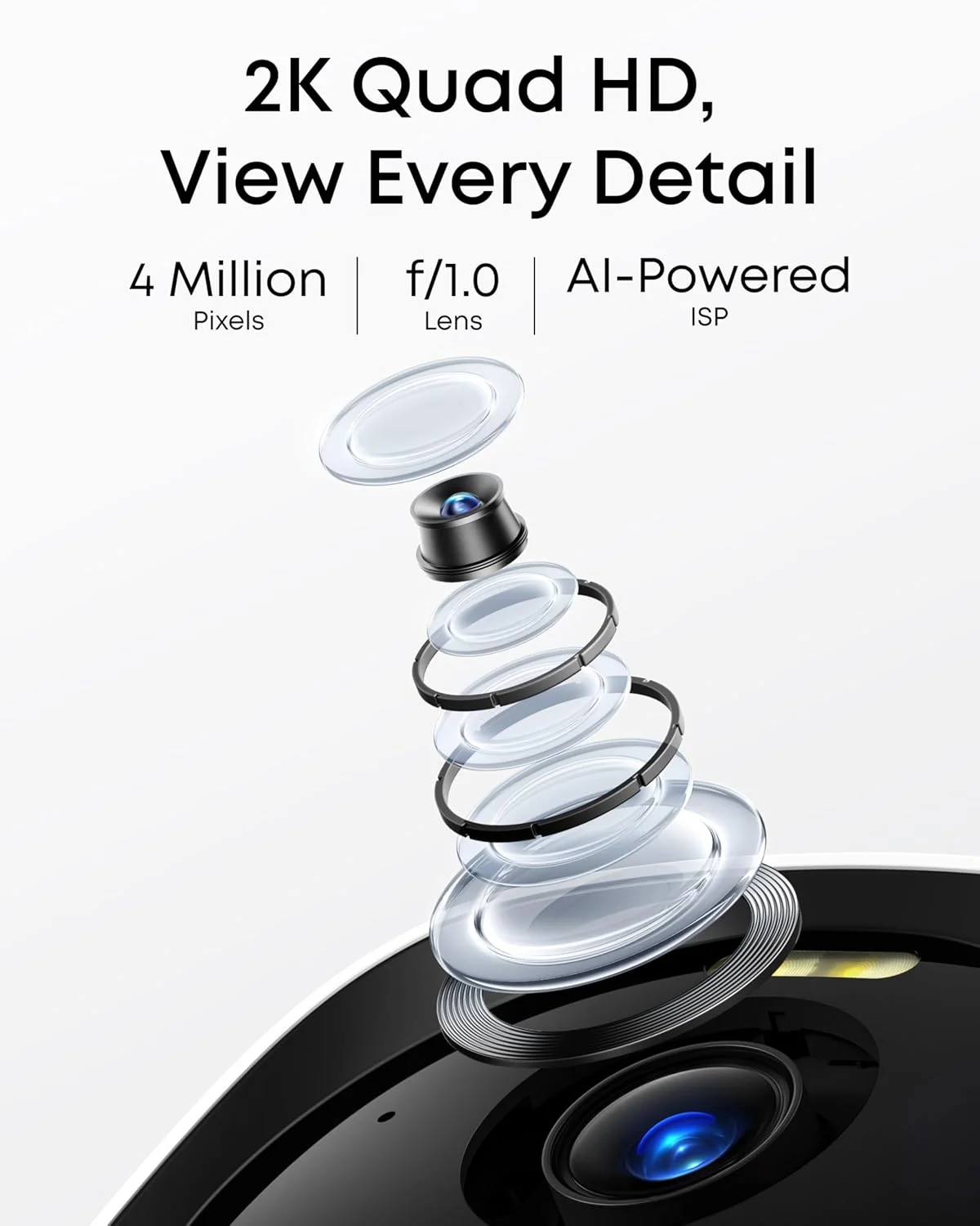 کیت دوربین امنیتی 2 دوربینه E40 یوفی سکیوریتی (HomeBase 2)، دوربین امنیتی خورشیدی بیسیم مناسب فضای باز، رزولوشن 2K با پنل خورشیدی یکپارچه، دید در شب MaxColour، سازگار با HomeKit، بدون هزینه اشتراک ماهانه کیت دوربین امنیتی 2 دوربینه E40 یوفی سکیوریتی (HomeBase 2)، دوربین امنیتی خورشیدی بیسیم مناسب فضای باز، رزولوشن 2K با پنل خورشیدی یکپارچه، دید در شب MaxColour، سازگار با HomeKit، بدون هزینه اشتراک ماهانه