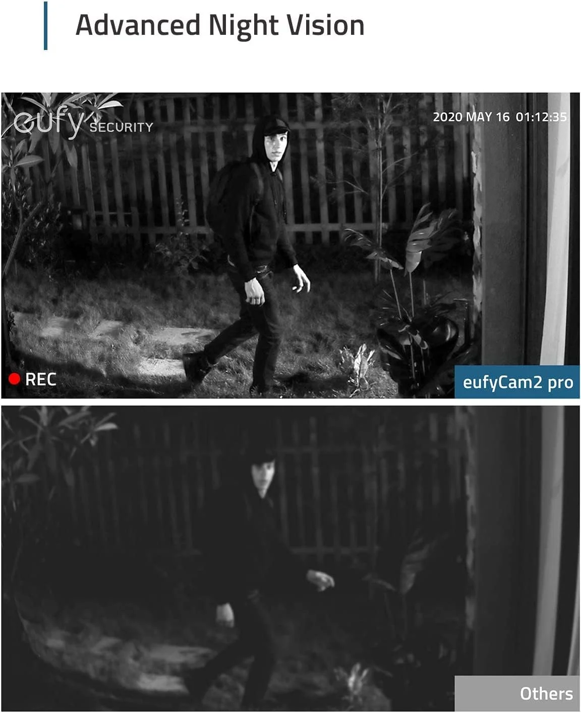 eufy Security, کیت 2 دوربینه eufyCam 2C Pro، سیستم امنیتی خانگی بی‌سیم با وضوح 2K، عمر باتری 180 روزه، سازگاری با HomeKit، IP67، دید در شب و بدون هزینه اشتراک ماهانه