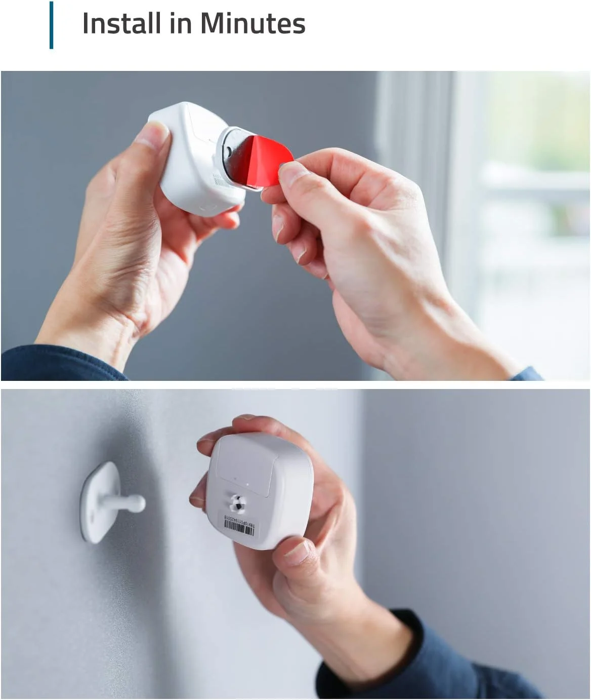 سنسور حرکتی سیستم دزدگیر خانه یوفی سکیوریتی، پوشش 100 درجه، محدوده تشخیص 30 فوت، عمر باتری 2 ساله، حساسیت قابل تنظیم، نیاز به هوم بیس یوفی سکیوریتی، اتصال به دستگاه های متصل به هوم بیس