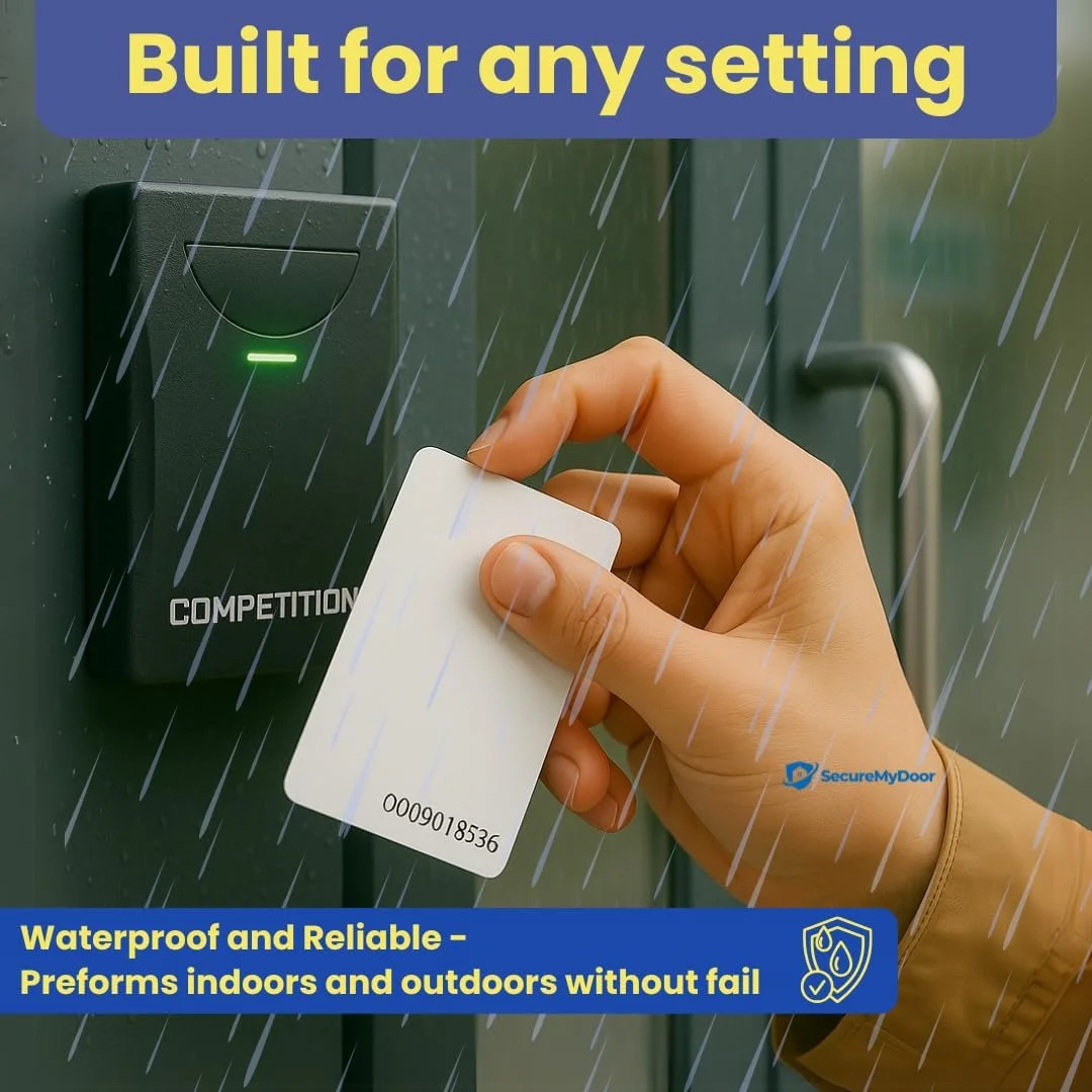 کارت RFID سفید SecureMyDoor بسته 20 عددی - توکن - تگ - فرکانس 125 کیلوهرتز - ایده آل برای صفحه کلید دیجیتال | کارتخوان مجاورتی | سیستم کنترل دسترسی درب ورودی