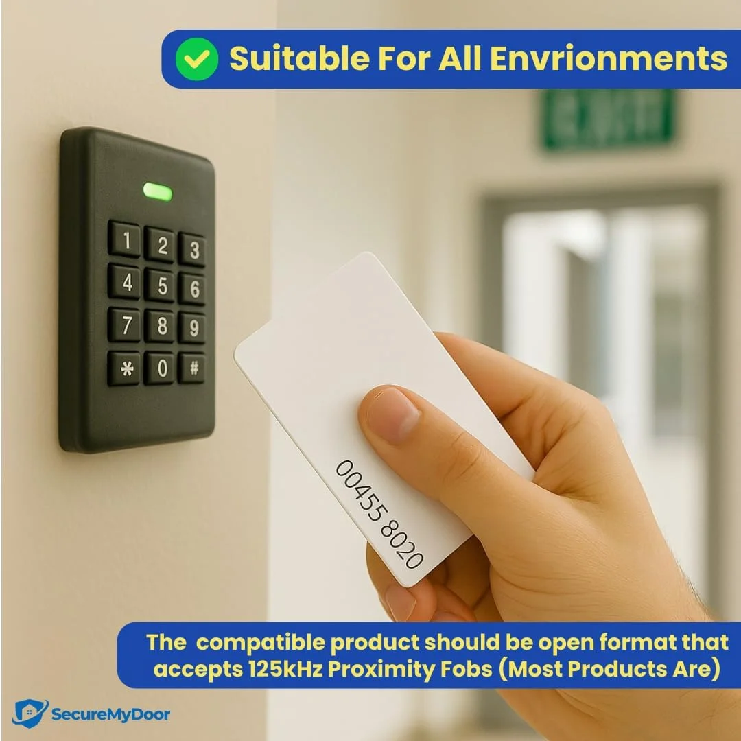 کارت RFID سفید SecureMyDoor بسته 20 عددی - توکن - تگ - فرکانس 125 کیلوهرتز - ایده آل برای صفحه کلید دیجیتال | کارتخوان مجاورتی | سیستم کنترل دسترسی درب ورودی کارت RFID سفید SecureMyDoor بسته 20 عددی - توکن - تگ - فرکانس 125 کیلوهرتز - ایده آل برای صفحه کلید دیجیتال | کارتخوان مجاورتی | سیستم کنترل دسترسی درب ورودی