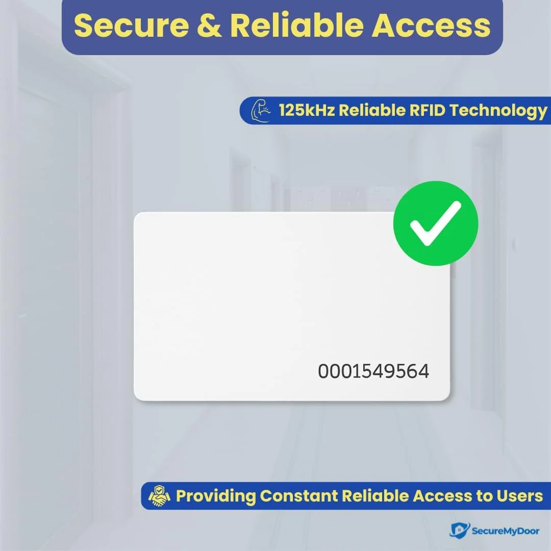 کارت RFID سفید SecureMyDoor بسته 20 عددی - توکن - تگ - فرکانس 125 کیلوهرتز - ایده آل برای صفحه کلید دیجیتال | کارتخوان مجاورتی | سیستم کنترل دسترسی درب ورودی کارت RFID سفید SecureMyDoor بسته 20 عددی - توکن - تگ - فرکانس 125 کیلوهرتز - ایده آل برای صفحه کلید دیجیتال | کارتخوان مجاورتی | سیستم کنترل دسترسی درب ورودی