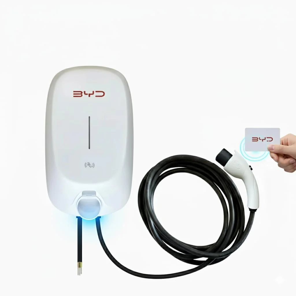 شارژر اصلی BYD EV | GBT، 7 کیلووات، 32 آمپر | نصب دیواری | کنترل دسترسی RFID | مقاوم در برابر آب و هوا | برای BYD، Leopard، Han، Atto، Seal، ID.4، Changan، Rox، MG، ROX، Xiaomi، Chery، Geely و سایر خودروهای برقی GBT چین شارژر اصلی BYD EV | GBT، 7 کیلووات، 32 آمپر | نصب دیواری | کنترل دسترسی RFID | مقاوم در برابر آب و هوا | برای BYD، Leopard، Han، Atto، Seal، ID.4، Changan، Rox، MG، ROX، Xiaomi، Chery، Geely و سایر خودروهای برقی GBT چین