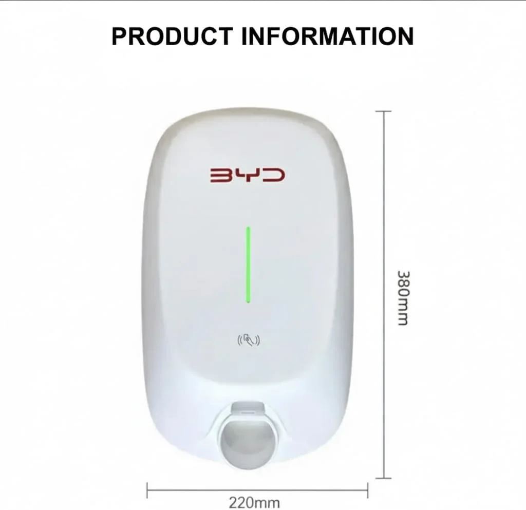 شارژر اصلی BYD EV | GBT، 7 کیلووات، 32 آمپر | نصب دیواری | کنترل دسترسی RFID | مقاوم در برابر آب و هوا | برای BYD، Leopard، Han، Atto، Seal، ID.4، Changan، Rox، MG، ROX، Xiaomi، Chery، Geely و سایر خودروهای برقی GBT چین شارژر اصلی BYD EV | GBT، 7 کیلووات، 32 آمپر | نصب دیواری | کنترل دسترسی RFID | مقاوم در برابر آب و هوا | برای BYD، Leopard، Han، Atto، Seal، ID.4، Changan، Rox، MG، ROX، Xiaomi، Chery، Geely و سایر خودروهای برقی GBT چین