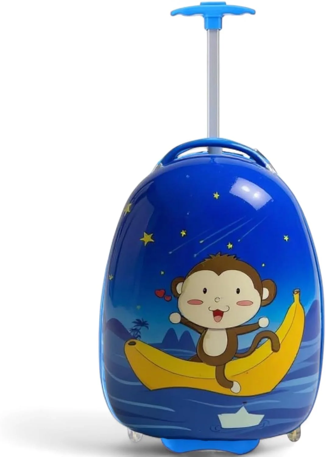 چمدان بچه گانه طرح انیمه ZAAPPY با چرخ های روان و آسان، کیف چمدان مدرسه ای سبک وزن 17 اینچی (میمون آبی) چمدان بچه گانه طرح انیمه ZAAPPY با چرخ های روان و آسان، کیف چمدان مدرسه ای سبک وزن 17 اینچی (میمون آبی)