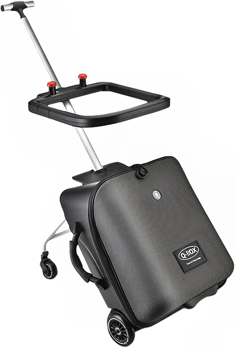 چمدان چرخدار کودکانه Zertylre، ست چمدان کودک، چمدان سخت 20 اینچی قابل افزایش با چرخ های اسپینر، کیف ترولی 2 در 1 و کالسکه کودک، سفر فرودگاهی آسان (مشکی) چمدان چرخدار کودکانه Zertylre، ست چمدان کودک، چمدان سخت 20 اینچی قابل افزایش با چرخ های اسپینر، کیف ترولی 2 در 1 و کالسکه کودک، سفر فرودگاهی آسان (مشکی)