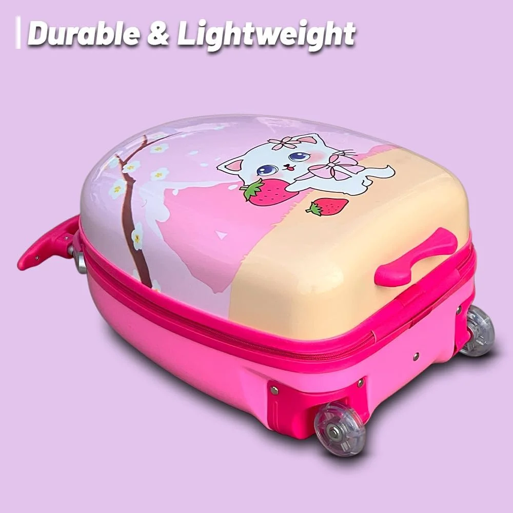 چمدان بچه گانه طرح انیمه ZAAPPY با چرخ های روان و آسان، کیف چمدان مدرسه ای سبک وزن 17 اینچی (میمون آبی) چمدان بچه گانه طرح انیمه ZAAPPY با چرخ های روان و آسان، کیف چمدان مدرسه ای سبک وزن 17 اینچی (میمون آبی)