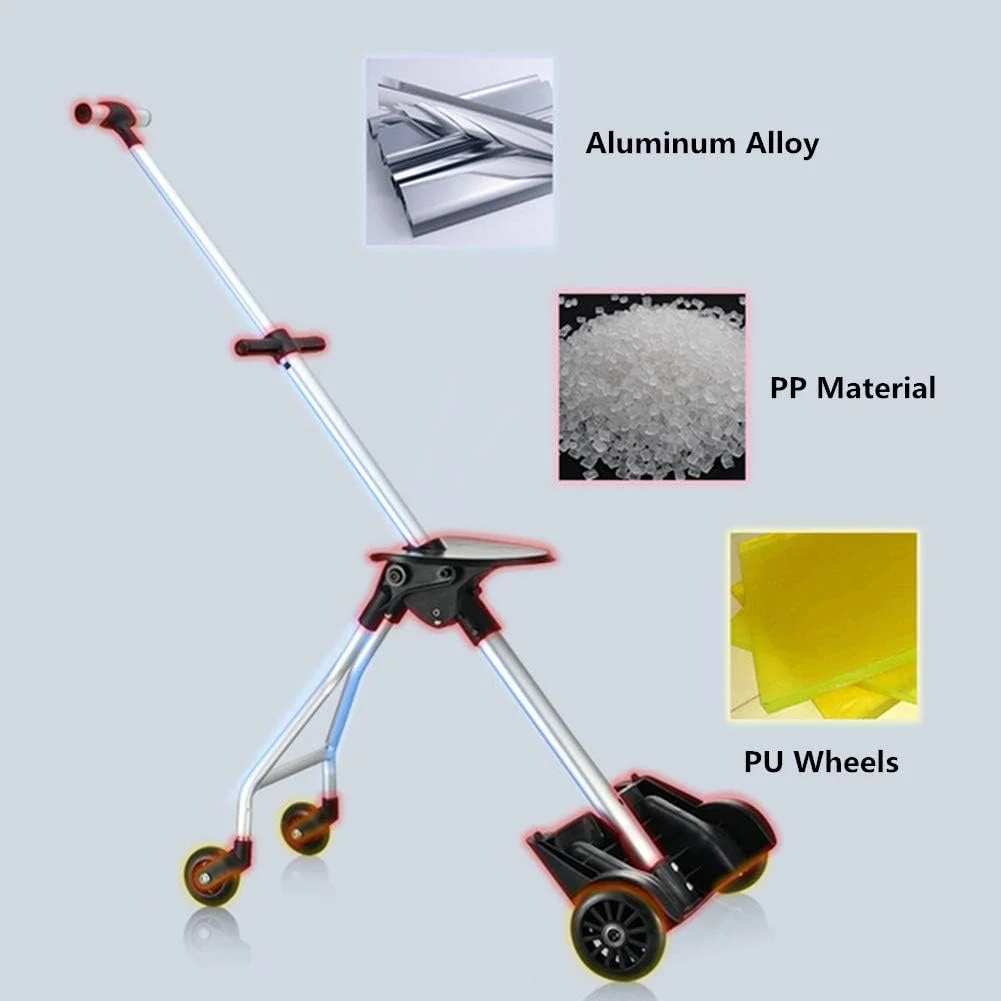 چمدان چرخدار کودکانه ZZYYZZ، ست چمدان کودک، چمدان مسافرتی شیک، چمدان ترولی دانشجویی، جعبه اسباب بازی، کیف ترولی 2 در 1 و کالسکه کودک، صورتی