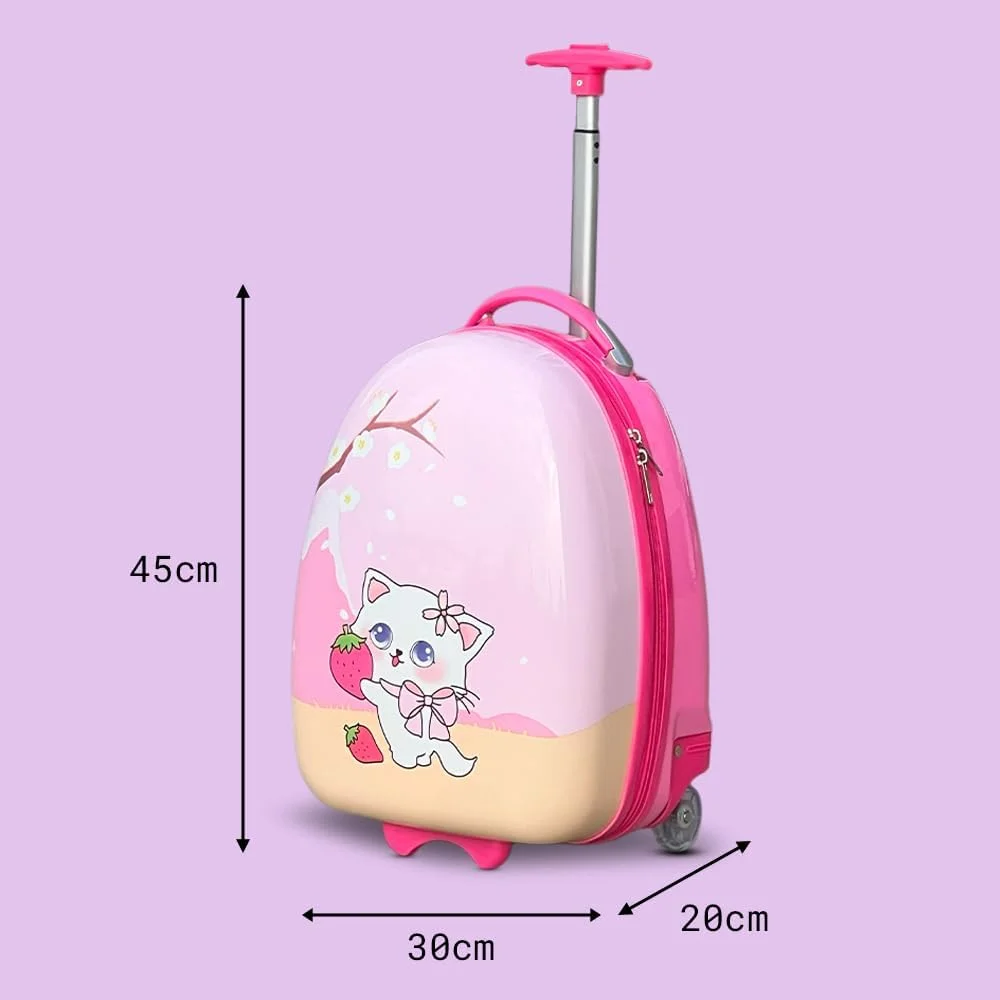 چمدان بچه گانه طرح انیمه ZAAPPY با چرخ های روان و آسان، کیف چمدان مدرسه ای سبک وزن 17 اینچی (میمون آبی) چمدان بچه گانه طرح انیمه ZAAPPY با چرخ های روان و آسان، کیف چمدان مدرسه ای سبک وزن 17 اینچی (میمون آبی)