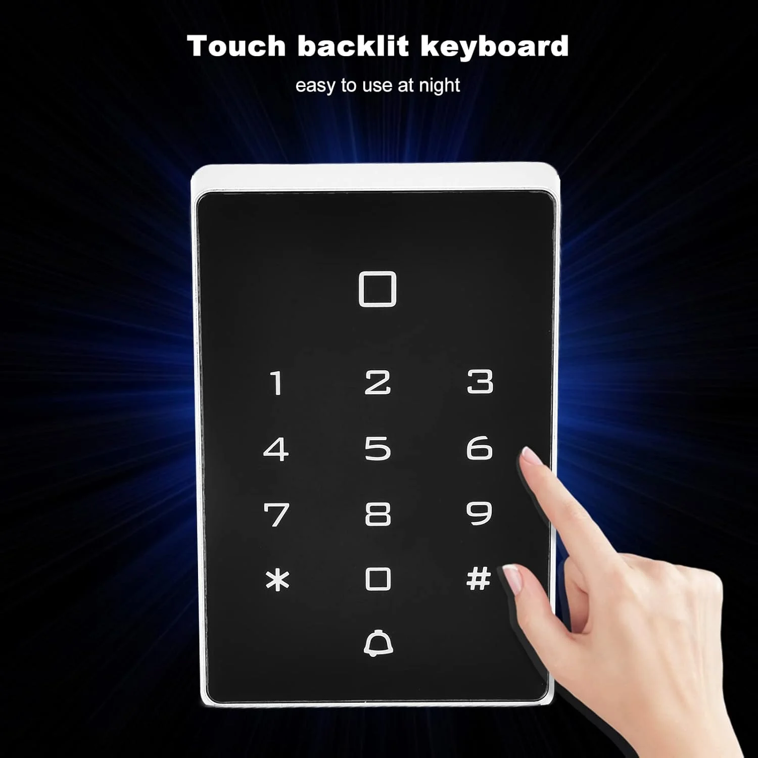 صفحه کلید درب کارت IC JHQWIDD، صفحه کلید درب ورودی با دوام بالا عملکرد پایدار کاربرد گسترده برای آزمایشگاه، کارخانه و انبار صفحه کلید درب کارت IC JHQWIDD، صفحه کلید درب ورودی با دوام بالا عملکرد پایدار کاربرد گسترده برای آزمایشگاه، کارخانه و انبار