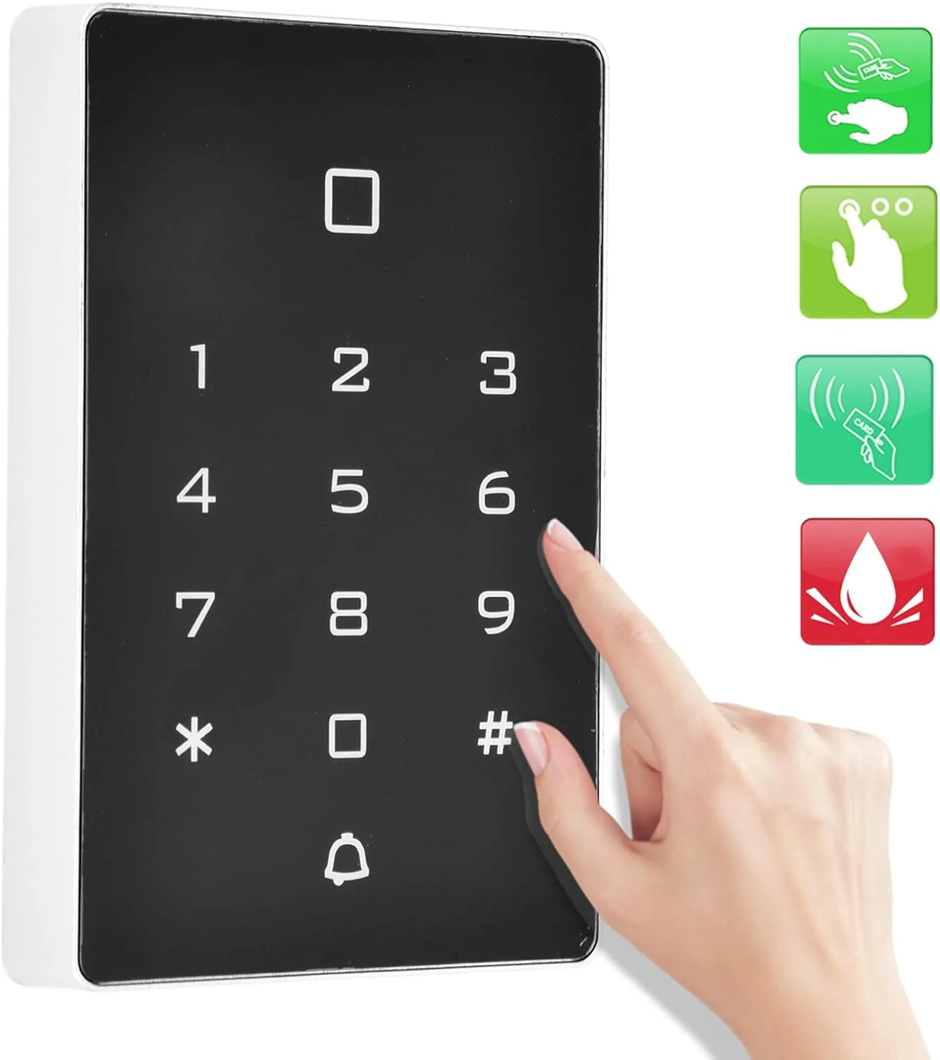 صفحه کلید درب کارت IC JHQWIDD، صفحه کلید درب ورودی با دوام بالا عملکرد پایدار کاربرد گسترده برای آزمایشگاه، کارخانه و انبار صفحه کلید درب کارت IC JHQWIDD، صفحه کلید درب ورودی با دوام بالا عملکرد پایدار کاربرد گسترده برای آزمایشگاه، کارخانه و انبار