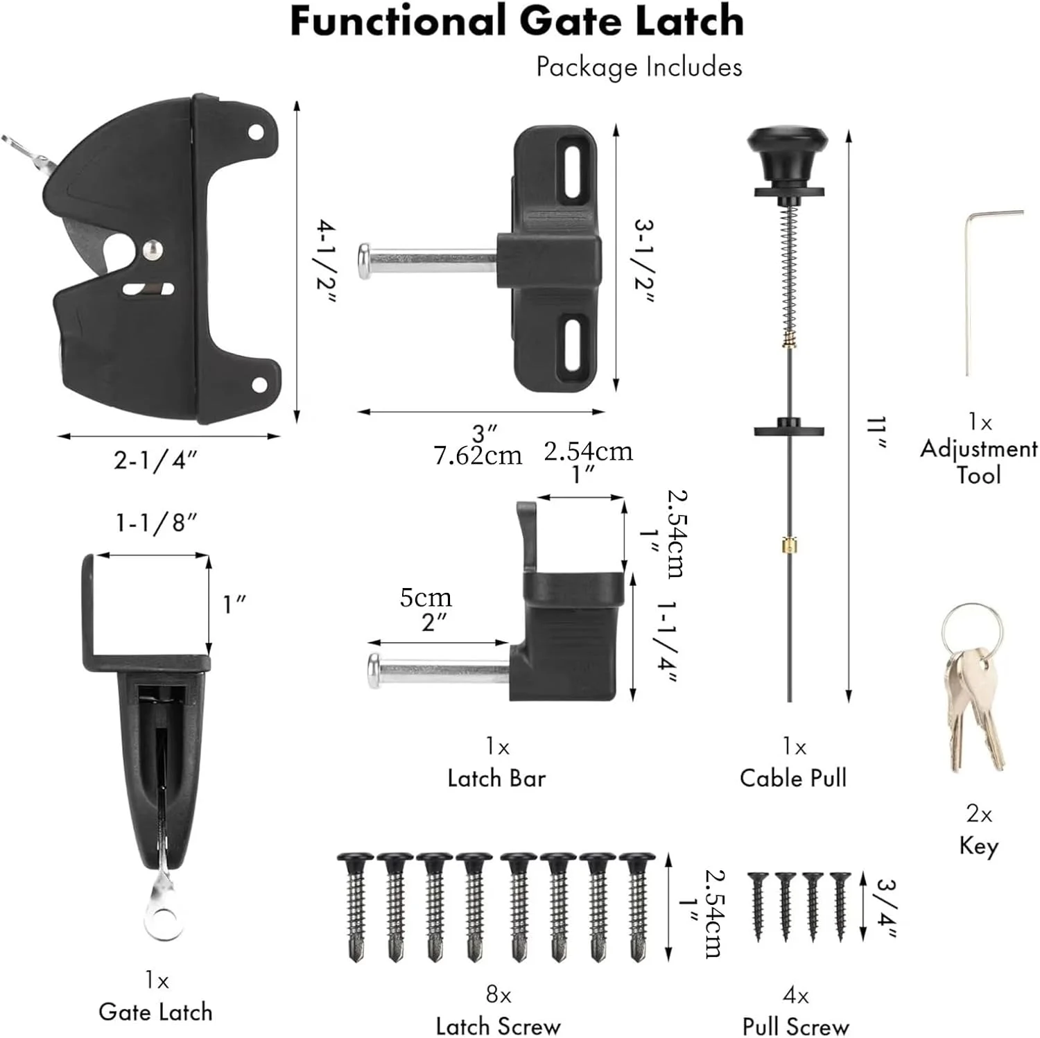 قفل درب حیاط - قفل خودکار درب، سخت افزار سنگین و محافظتی برای استخر، حیاط خلوت، ابزار، انبار، پاسیو و باغ قفل درب حیاط - قفل خودکار درب، سخت افزار سنگین و محافظتی برای استخر، حیاط خلوت، ابزار، انبار، پاسیو و باغ
