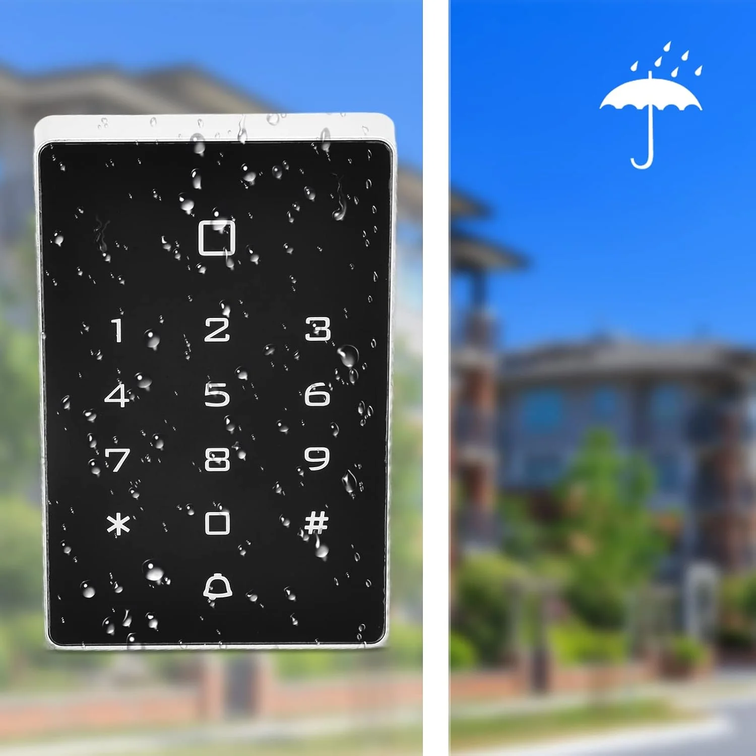 صفحه کلید درب کارت IC JHQWIDD، صفحه کلید درب ورودی با دوام بالا عملکرد پایدار کاربرد گسترده برای آزمایشگاه، کارخانه و انبار صفحه کلید درب کارت IC JHQWIDD، صفحه کلید درب ورودی با دوام بالا عملکرد پایدار کاربرد گسترده برای آزمایشگاه، کارخانه و انبار