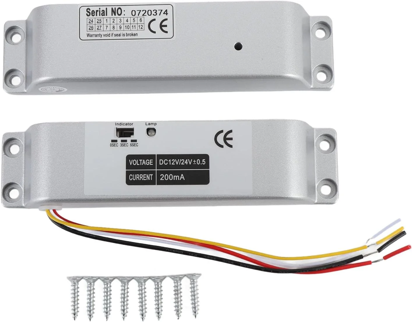 قفل برقی زبانه ای Sorandy، قفل زبانه ای برقی ایمن با حالت NC با ولتاژ DC12 24V با تاخیر زمانی، قفل زبانه ای برای درب های باریک شیشه ای و آهنی قفل برقی زبانه ای Sorandy، قفل زبانه ای برقی ایمن با حالت NC با ولتاژ DC12 24V با تاخیر زمانی، قفل زبانه ای برای درب های باریک شیشه ای و آهنی