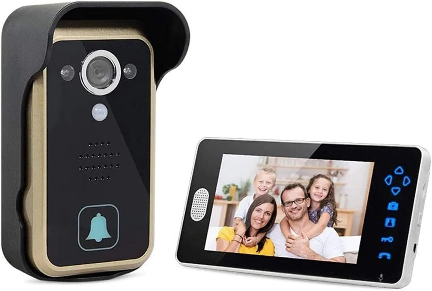 درب بازکن تصویری بی سیم 7 اینچی ضد آب FNXSEO مناسب ویلا، کنترل دسترسی، درب منزل، ضد آب، مناسب حیاط، باغ و قفل درب بازکن تصویری بی سیم 7 اینچی ضد آب FNXSEO مناسب ویلا، کنترل دسترسی، درب منزل، ضد آب، مناسب حیاط، باغ و قفل