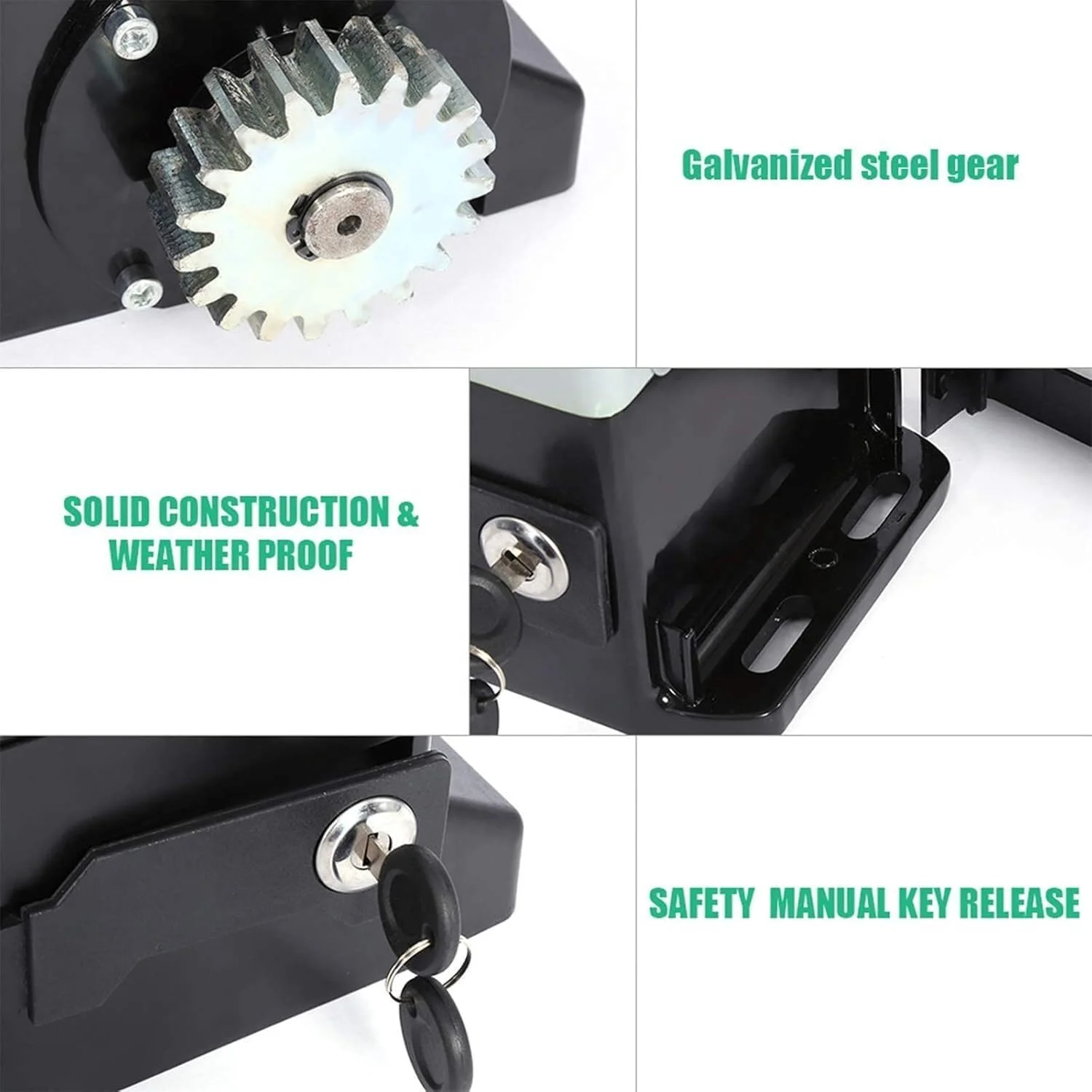 اپراتور درب کشویی اتوماتیک LHTYXX با 2 ریموت کنترل، موتور برقی درب کشویی، کیت کامل سیستم امنیتی سخت افزاری اپراتور درب، 550 وات برای درب 1000 کیلوگرمی (750 وات برای درب 1800 کیلوگرمی) اپراتور درب کشویی اتوماتیک LHTYXX با 2 ریموت کنترل، موتور برقی درب کشویی، کیت کامل سیستم امنیتی سخت افزاری اپراتور درب، 550 وات برای درب 1000 کیلوگرمی (750 وات برای درب 1800 کیلوگرمی)