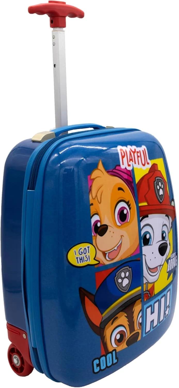 Undercover - Polycarbonate Trolley - Licensed Suitcase with Motif - 16 Inch - with Tie Down Straps and Zip Compartment - Telescopic Rod - Lightweight and Robust - for Children
