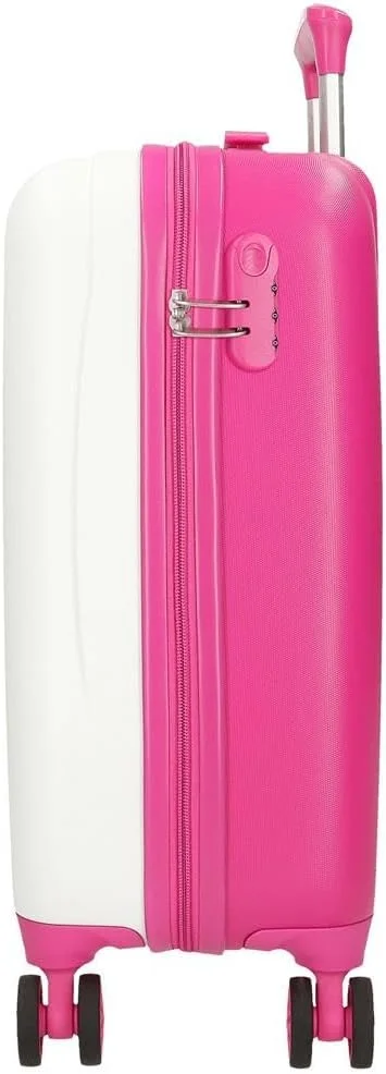 چمدان کابین مهمانی مینی موس Joumma دیزنی سفید 33 x 50 x 20 سانتی متر ABS سخت قفل ترکیبی جانبی 28.4 لیتر 2 کیلوگرم 4 چرخ دوبل چمدان چمدان دستی، سفید، چمدان کابین