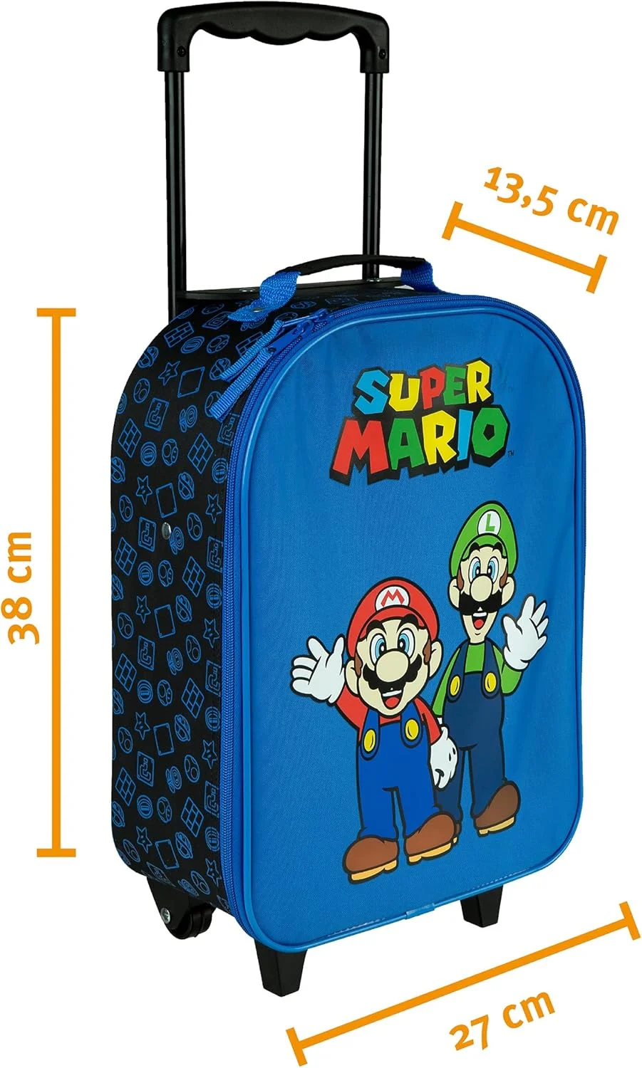 چمدان چرخدار کودکانه Undercover - محفظه اصلی جادار - همراه ایده آل سفر - میله تلسکوپی قابل تنظیم و ثابت