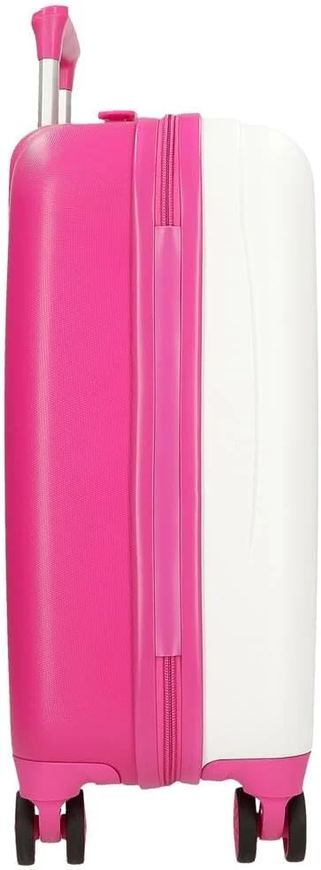 چمدان کابین مهمانی مینی موس Joumma دیزنی سفید 33 x 50 x 20 سانتی متر ABS سخت قفل ترکیبی جانبی 28.4 لیتر 2 کیلوگرم 4 چرخ دوبل چمدان چمدان دستی، سفید، چمدان کابین