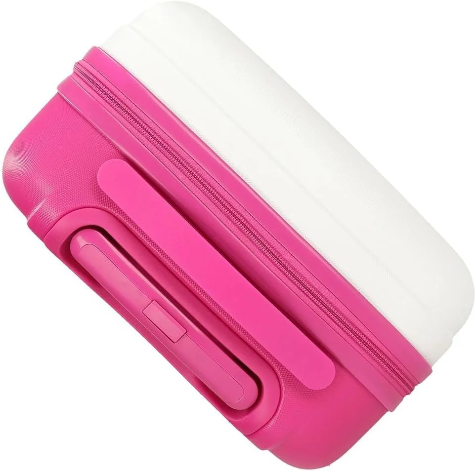 چمدان کابین مهمانی مینی موس Joumma دیزنی سفید 33 x 50 x 20 سانتی متر ABS سخت قفل ترکیبی جانبی 28.4 لیتر 2 کیلوگرم 4 چرخ دوبل چمدان چمدان دستی، سفید، چمدان کابین