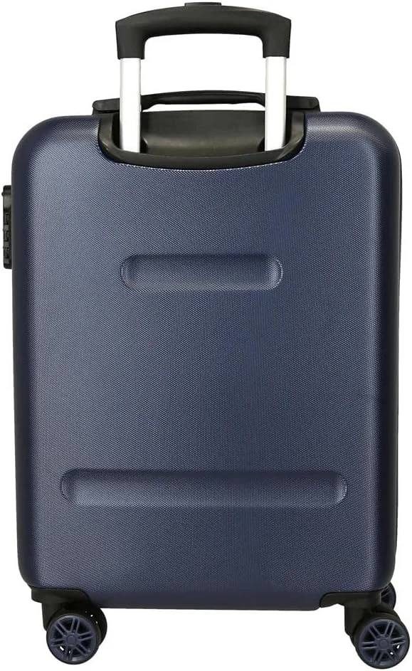 کیف دستی دیزنی Joumma طرح استیچ، آبی، 38 x 55 x 20 سانتی متر، سخت، ABS، بست ترکیبی جانبی، 35 لیتر، 2 کیلوگرم، 4 چرخ دوبل، چمدان کابین، آبی