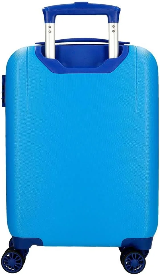 چمدان کابین طرح سیمبا دیزنی Joumma مدل Camuflaged آبی 33 x 50 x 20 سانتی متر، ABS سخت، قفل ترکیبی جانبی، 28.4 لیتر، 2 کیلوگرم، 4 چرخ دوبل، چمدان دستی، آبی، چمدان کابین