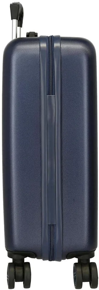 کیف دستی دیزنی Joumma طرح استیچ، آبی، 38 x 55 x 20 سانتی متر، سخت، ABS، بست ترکیبی جانبی، 35 لیتر، 2 کیلوگرم، 4 چرخ دوبل، چمدان کابین، آبی