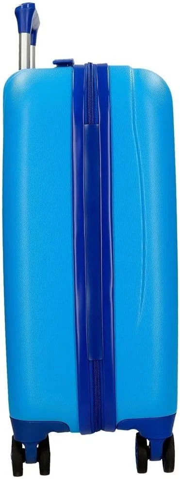 چمدان کابین طرح سیمبا دیزنی Joumma مدل Camuflaged آبی 33 x 50 x 20 سانتی متر، ABS سخت، قفل ترکیبی جانبی، 28.4 لیتر، 2 کیلوگرم، 4 چرخ دوبل، چمدان دستی، آبی، چمدان کابین