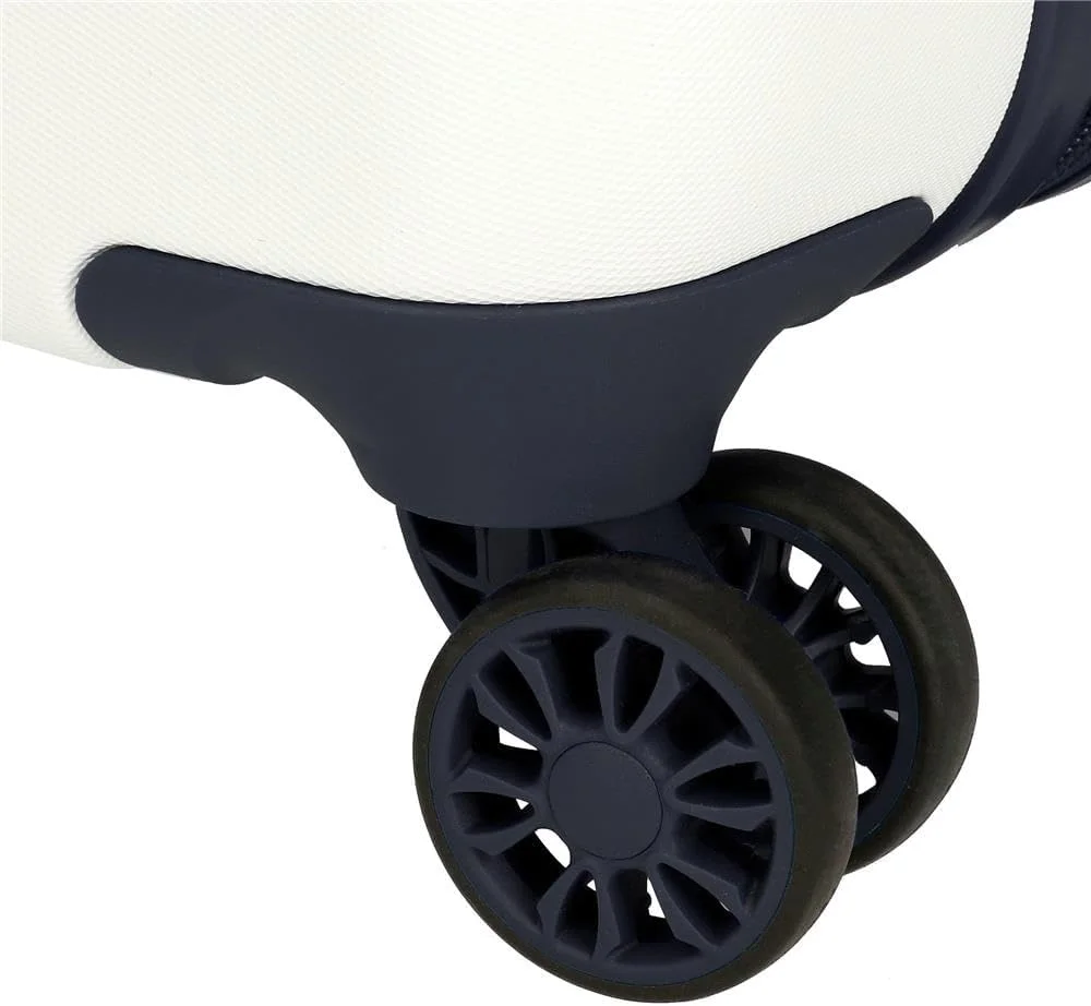 چمدان کابین طرح استیچ دیزنی Joumma، سفید، 33 x 50 x 20 سانتی متر، ABS سخت، قفل ترکیبی جانبی، 28.4 لیتر، 2 کیلوگرم، 4 چرخ، چمدان دستی دوبل، سفید، چمدان کابین