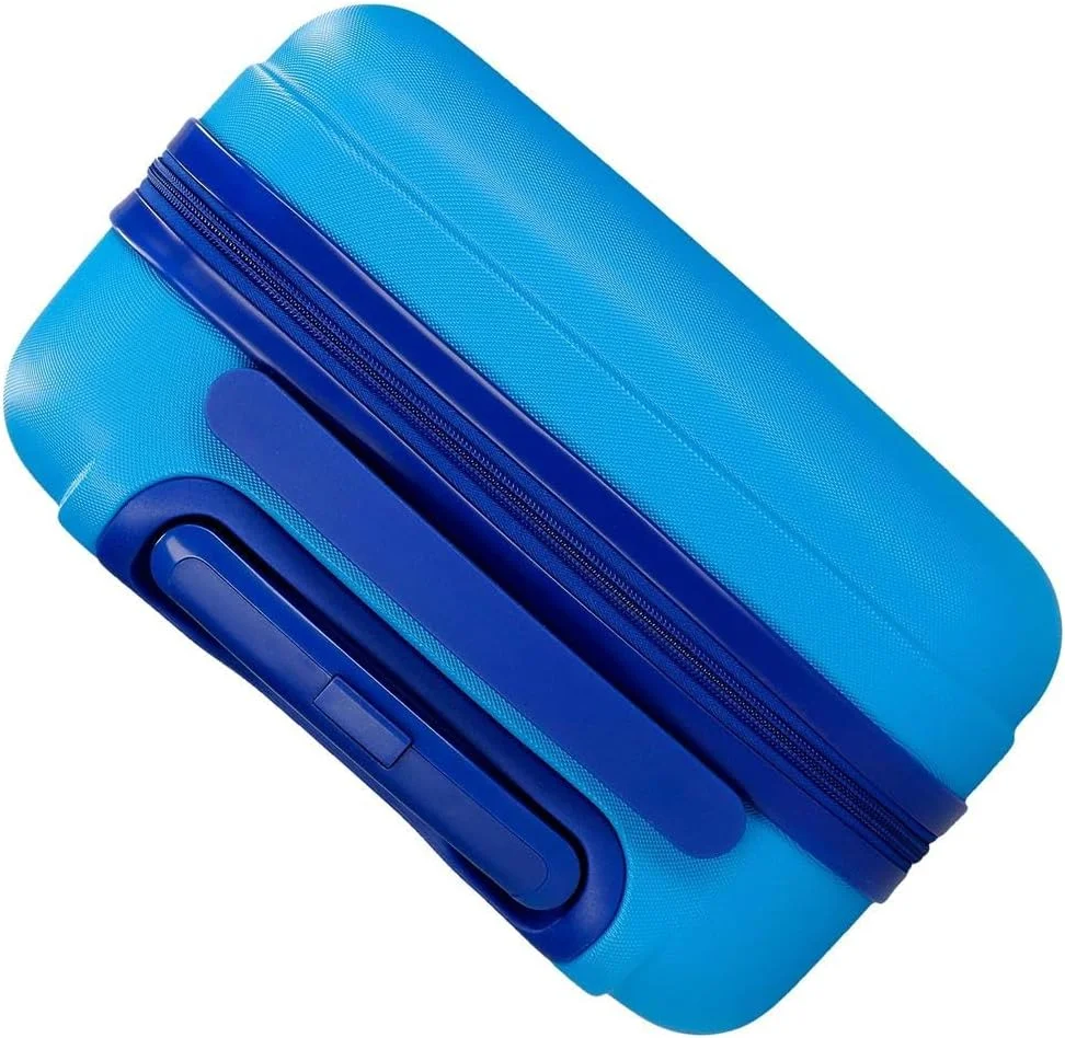 چمدان کابین طرح سیمبا دیزنی Joumma مدل Camuflaged آبی 33 x 50 x 20 سانتی متر، ABS سخت، قفل ترکیبی جانبی، 28.4 لیتر، 2 کیلوگرم، 4 چرخ دوبل، چمدان دستی، آبی، چمدان کابین