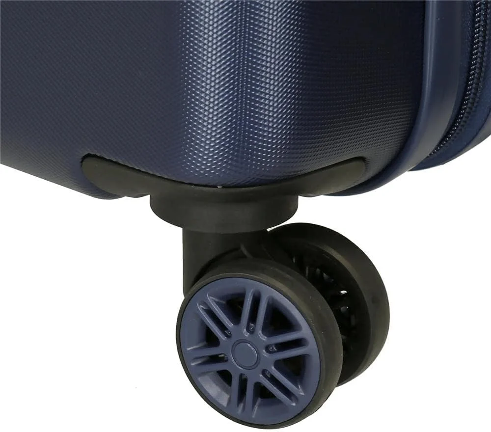 کیف دستی دیزنی Joumma طرح استیچ، آبی، 38 x 55 x 20 سانتی متر، سخت، ABS، بست ترکیبی جانبی، 35 لیتر، 2 کیلوگرم، 4 چرخ دوبل، چمدان کابین، آبی