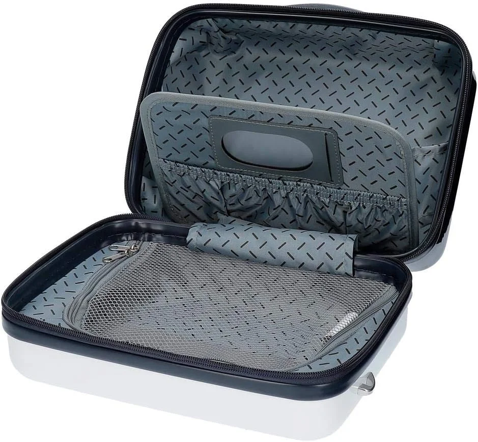 چمدان کودکانه دیزنی طرح شادی، آبی، 29x21x15 سانتی متر، کیف آرایشی مینی موس طرح شادی