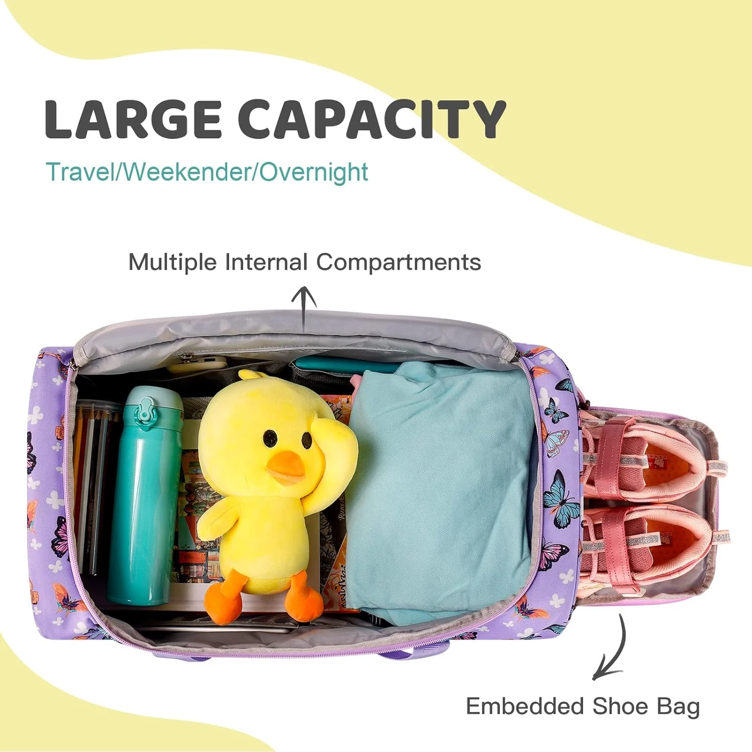 کیف دافل چرخدار بچگانه چوکو موکا برای دختران، 22 اینچ، طرح تایلندی - آبی کیف دافل چرخدار بچگانه چوکو موکا برای دختران، 22 اینچ، طرح تایلندی - آبی