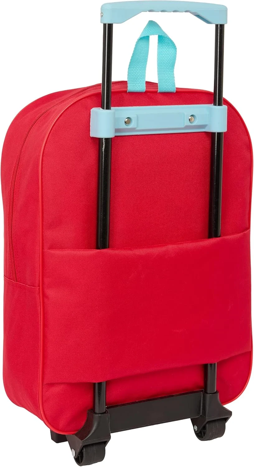 کوله پشتی بچه گانه میکی موس با چرخ دستی جمع و جور، ایده آل برای کودکان در سنین مختلف، راحت و همه کاره، کیفیت و دوام، 33 x 43 x 15 سانتی متر