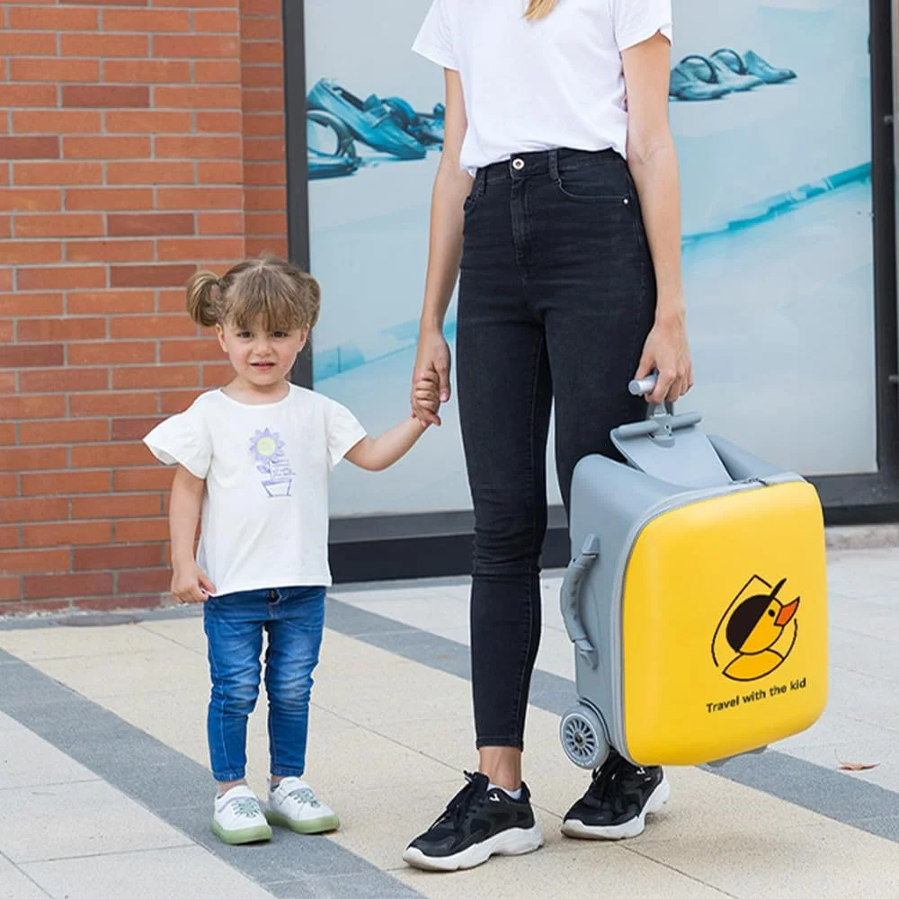 چمدان کودکانه 2 در 1، با چرخ های جهانی و قفل های سفارشی، 20 اینچ، حداکثر تحمل بار 50 کیلوگرم چمدان کودکانه 2 در 1، با چرخ های جهانی و قفل های سفارشی، 20 اینچ، حداکثر تحمل بار 50 کیلوگرم