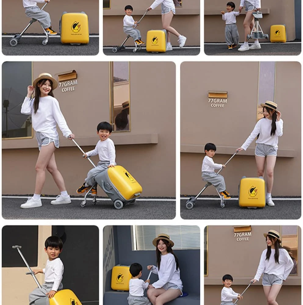 چمدان کودکانه 2 در 1، با چرخ های جهانی و قفل های سفارشی، 20 اینچ، حداکثر تحمل بار 50 کیلوگرم چمدان کودکانه 2 در 1، با چرخ های جهانی و قفل های سفارشی، 20 اینچ، حداکثر تحمل بار 50 کیلوگرم