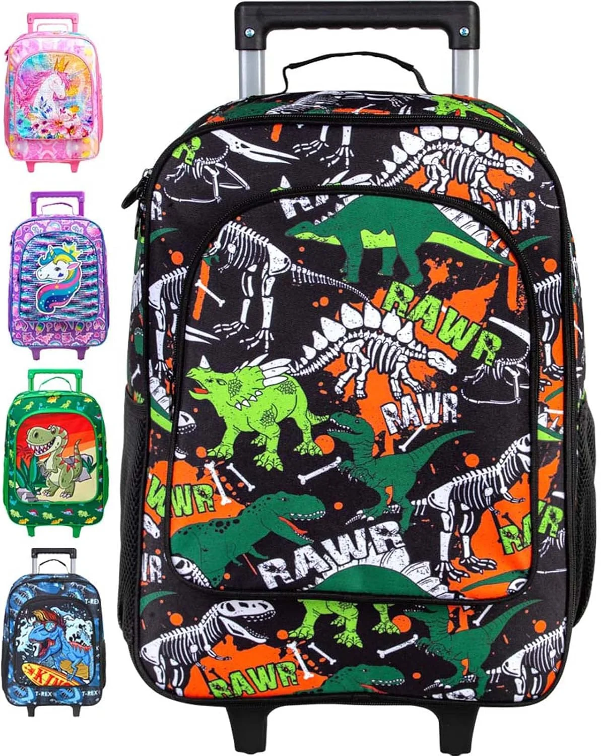 چمدان کودکانه CCJPX، چمدان دایناسوری چرخ دار پسرانه - مشکی چمدان کودکانه CCJPX، چمدان دایناسوری چرخ دار پسرانه - مشکی