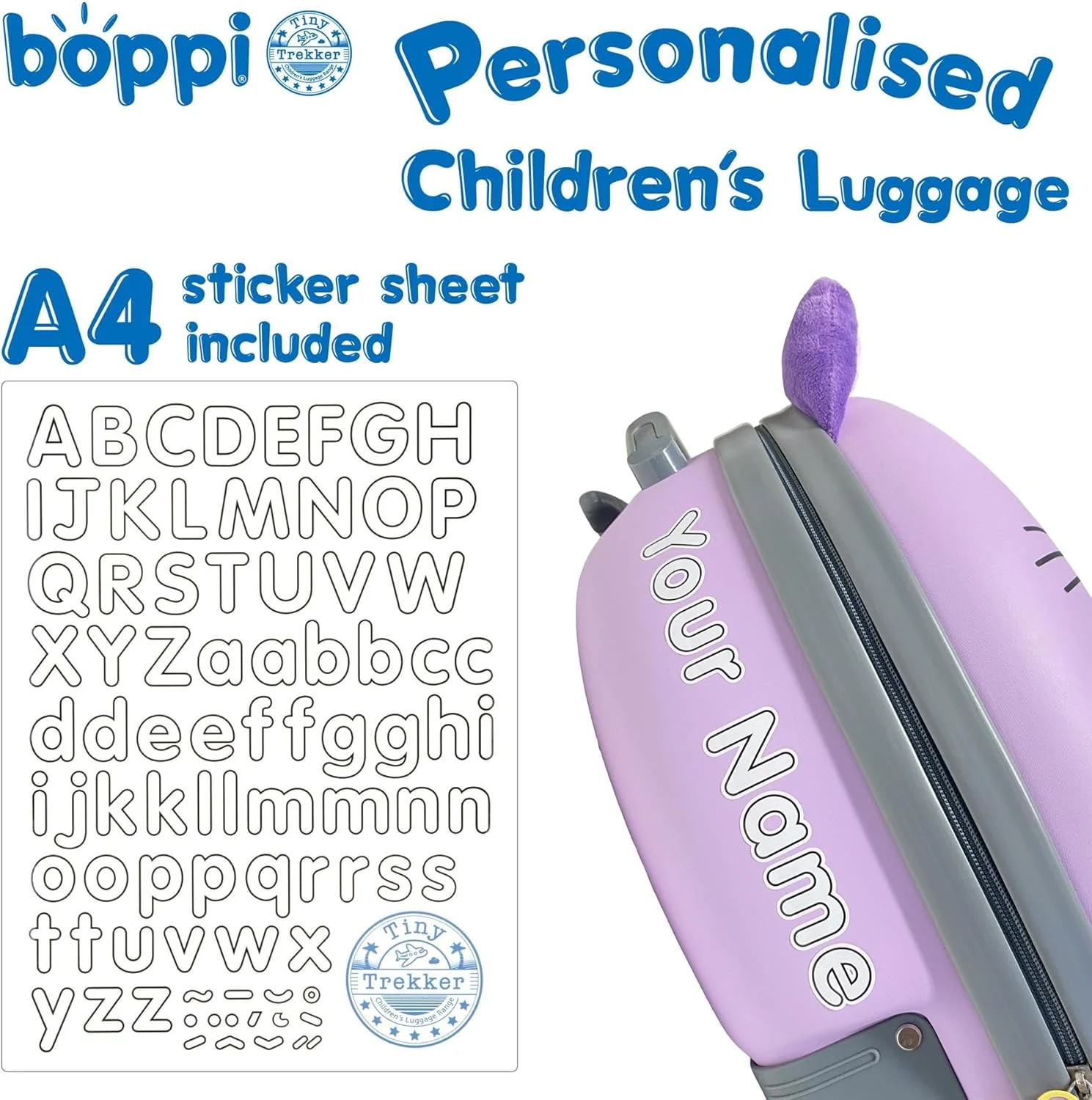 boppi - چمدان کودکانه - چمدان چرخدار کودکانه Tiny Trekker - چمدان پسرانه و دخترانه - مناسب به عنوان چمدان کابین - 17 لیتر boppi - چمدان کودکانه - چمدان چرخدار کودکانه Tiny Trekker - چمدان پسرانه و دخترانه - مناسب به عنوان چمدان کابین - 17 لیتر