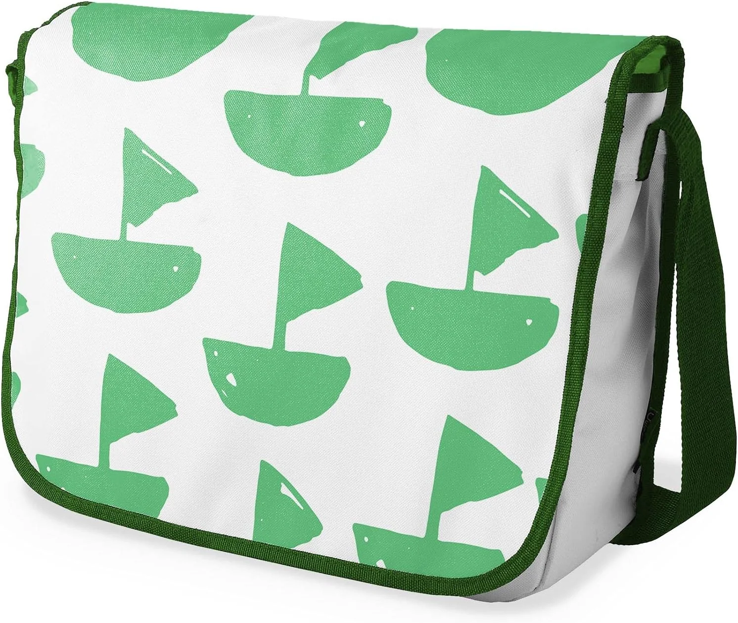 کیف مدرسه ای پیام رسان چاپی دیجیتال Bonamaison با بند خاکی رنگ برای دانش آموزان، کیف کراس بادی، کیف پیک، کیف شانه ای برای کودکان، دختران، پسران، اندازه: 29x36 سانتی متر