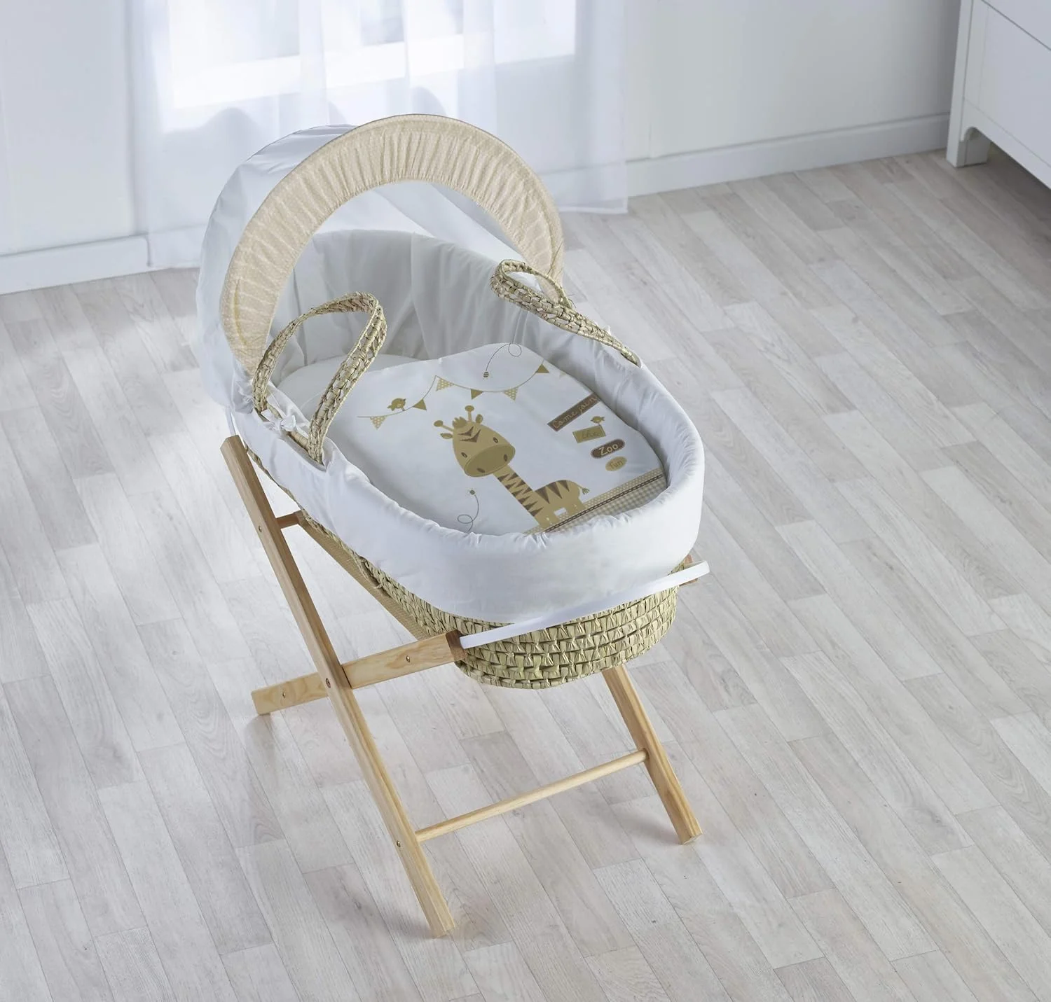 سبد موسی نوزاد Kinder Valley مدل Zoo Time به همراه پایه تاشو Opal، یک تکه